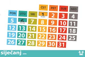 kalendar idem i ja